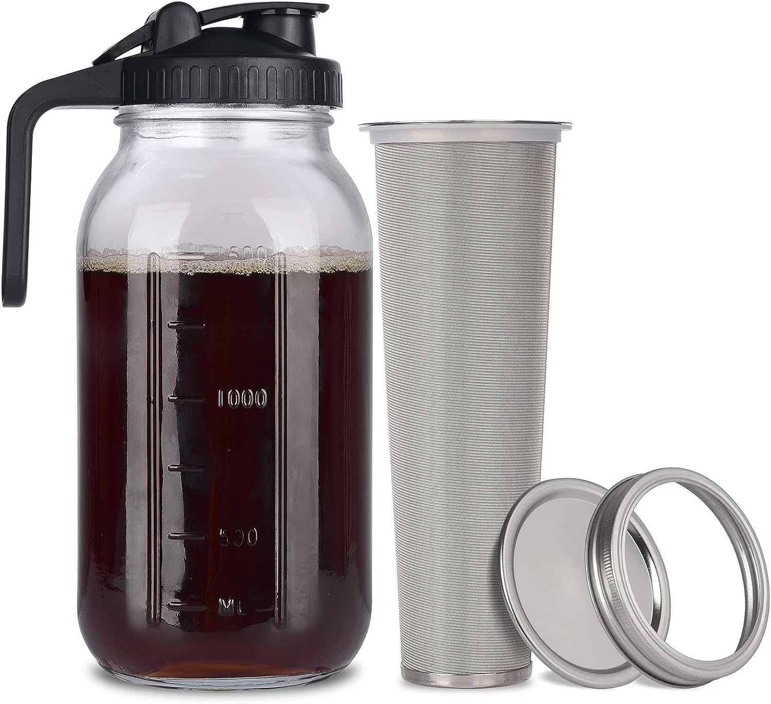 Cold Brew Mason Jar iced Coffee Maker Review