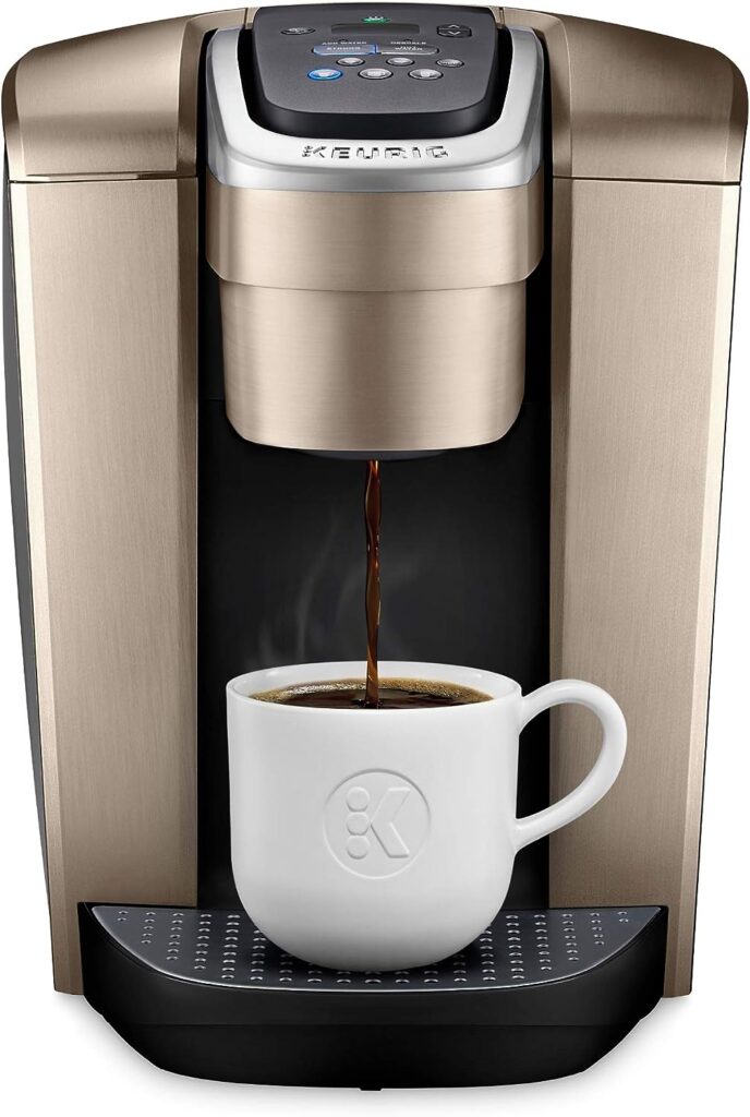 Keurig K-Elite Single Serve K-Cup Pod Coffee Maker, Brushed Gold