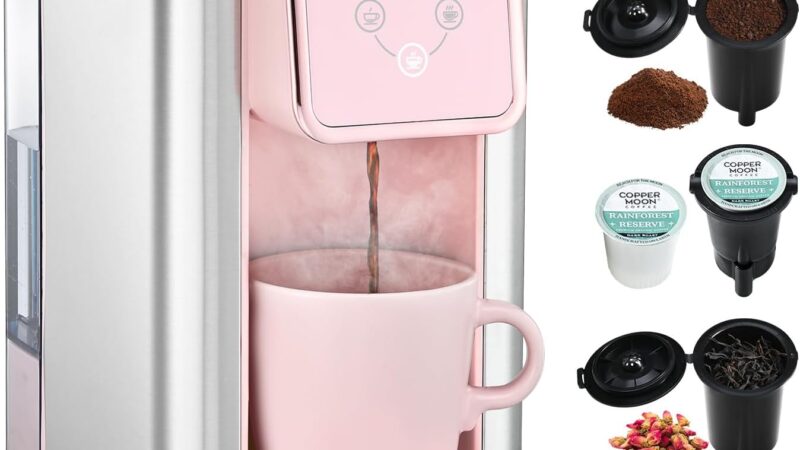 Mecity Pink Coffee Maker 3-in-1 Single Serve Coffee Machine Review